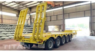 5 Axle 120 Ton Lowbed Trailer will be sent to Ghana