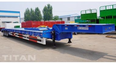 Tri Axle 80 Ton Low Bed Trailer is Ready Ship to Tanzania