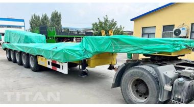 5 Axle 100 Ton Low Bed Truck for Sale In Ghana Tema