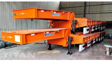 80T 3 Axle Hydraulic Low Bed Trailer will be shipped to Philippines