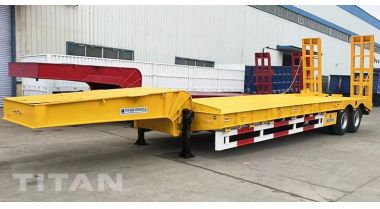 30 Ton 2 Axle Low Bed Trailer will be shipped to Tanzania