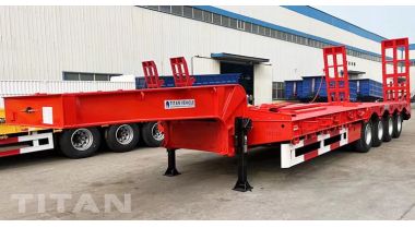 100 Ton 4 Axle Low Bed Trailer will be sent to Kenya 
