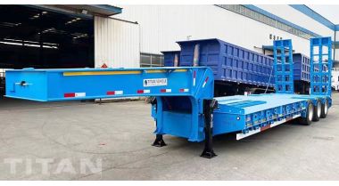 3 Axle 80 Ton Truck Trailer Low Bed will be shipped to Guinea