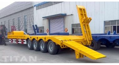 4 Axle Low Loader with Hydraulic Ramp Ready Ship to Guyana