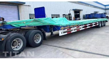 40 FT Semi Low Bed Trailer will be sent to Nigeria