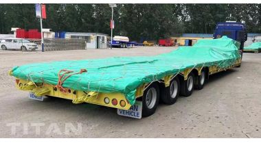 150 Ton Lowbed Trailer Testing and Shipping to Kenya