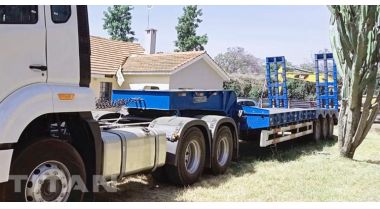 Tri Axle Low Bed Trailer Feedback from Kenya Customer