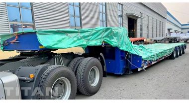 120 Ton Lowbed Trailer Truck Ready Ship to Zimbabwe