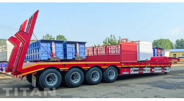 4 Axle Lowbed Trailer Truck will be send to Malawi