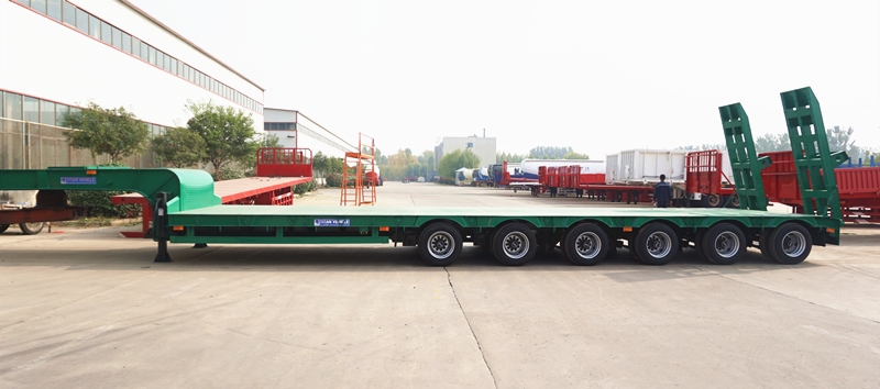 TITAN 6 axle lowbed truck trailer for sale