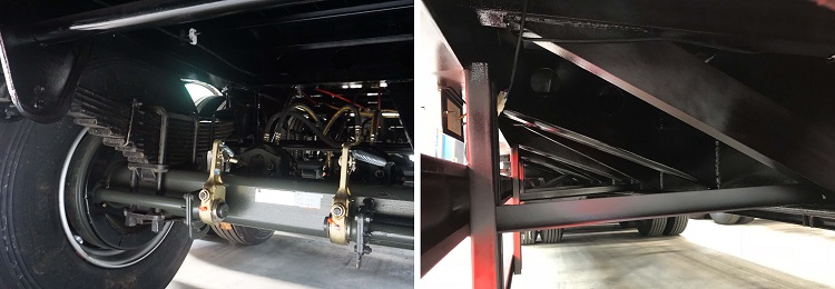 Tri axle Lowbed truck trailer for sale near me