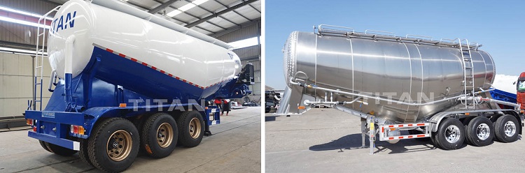 3 Axle 30/35cbm Bulk Cement Tanker Semi Trailer for Gabon