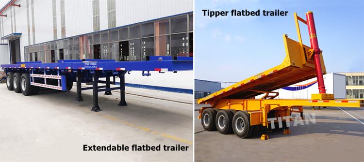 Different Types of Flatbed Trailer | 20/40/45/53 ft Flatbed Semi Trailer for Sale