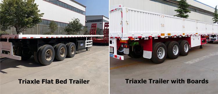 Different Types of Flatbed Trailer | 20/40/45/53 ft Flatbed Semi Trailer for Sale