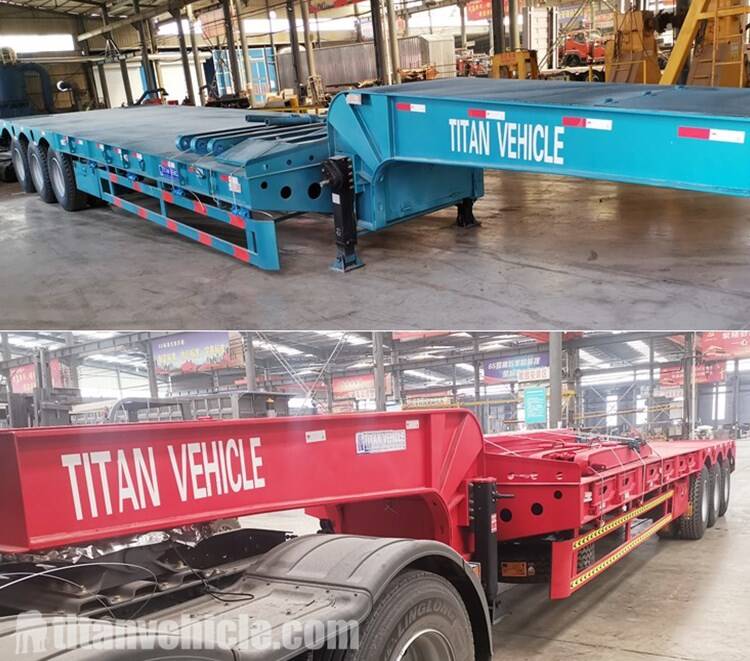 2 Units 60 Ton Lowbed Trailer for Sale in Mauritius and Jamaica