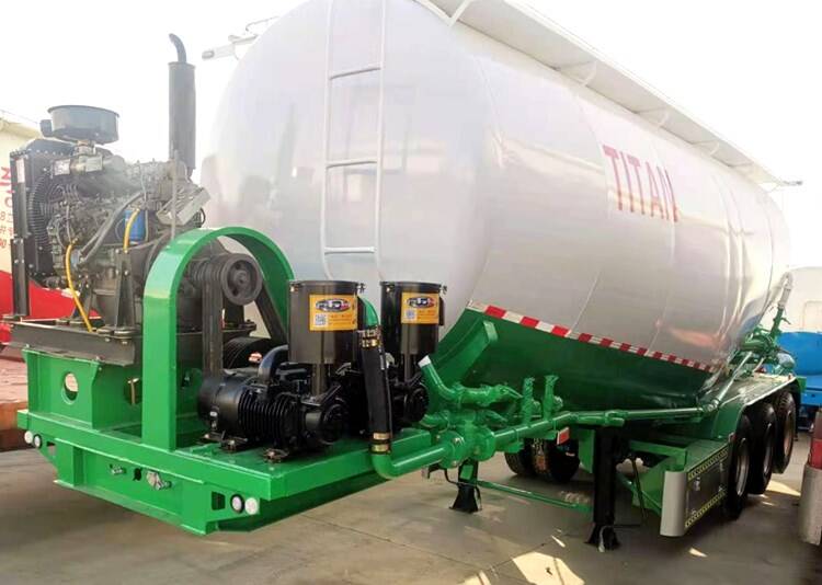 3 Axle Bulk Cement Tanker Trailer for Sale in Mozambique
