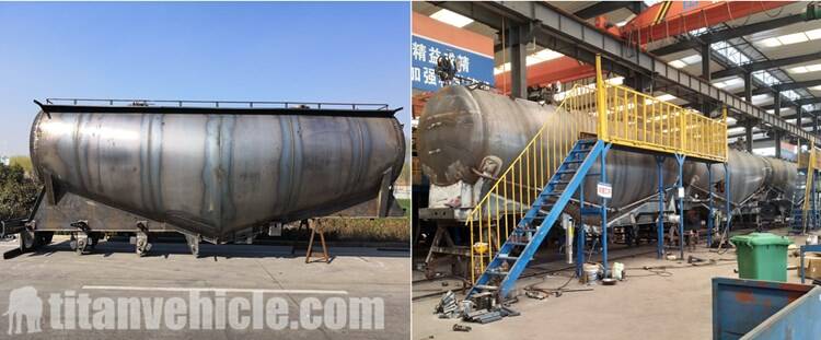35cbm 3 Axle Bulk Cement Trailer will be sent to Nigeria