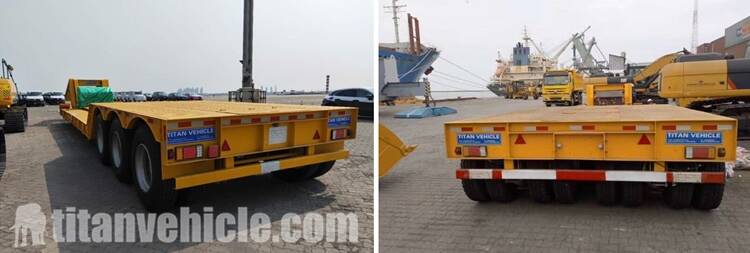 3 Axle Lowboy Gooseneck Trailer for Sale and will be sent to Namibia