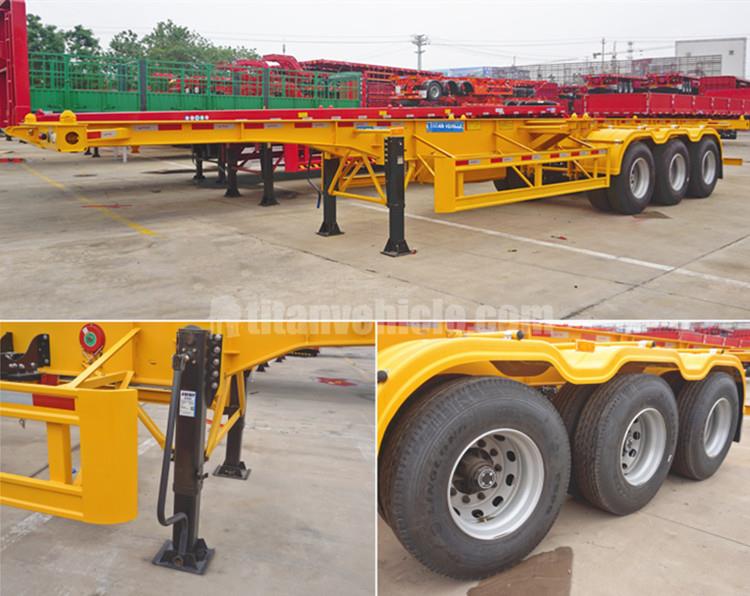 Tri Axle 40ft Skeletal Trailer Chassis will be sent to Namibia