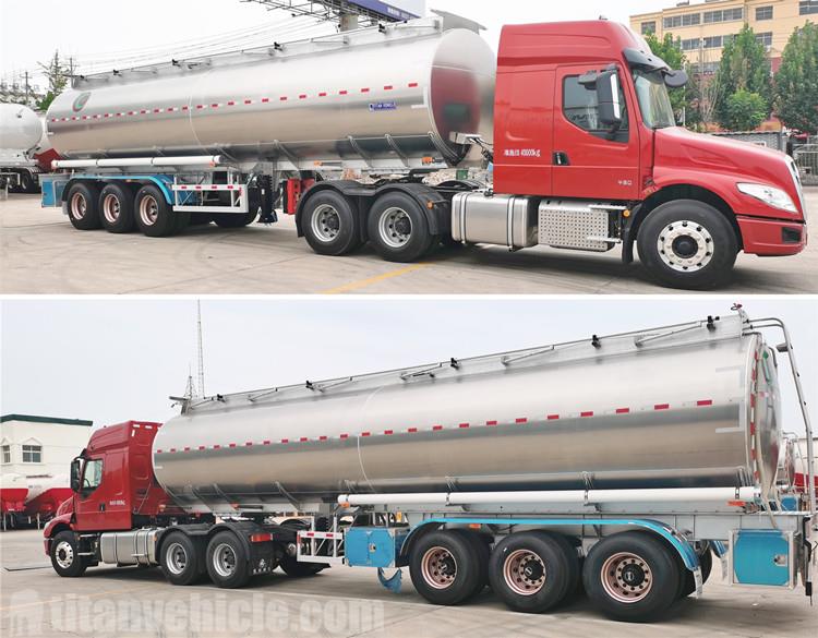 40000 Liters Aluminum Fuel Tank Semi Trailer for Sale in Zimbabwe