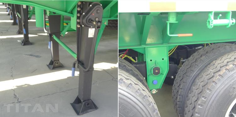 3 Axle 40 ft Shipping Container Flat Bed Trailer for Sale in Zimbabwe Harare