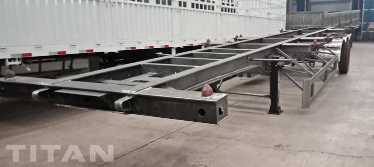 Tri Axle 40 Ft Shipping Container Chassis Trailer for Sale in Mauritius