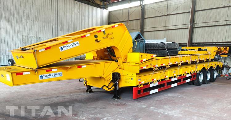 80 Ton Lowbed Trailer | 2 Axle Detachable Gooseneck Trailer for Sale In Guyana