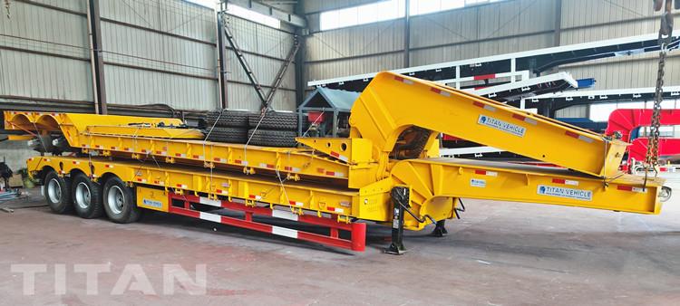 80 Ton Lowbed Trailer | 2 Axle Detachable Gooseneck Trailer for Sale In Guyana