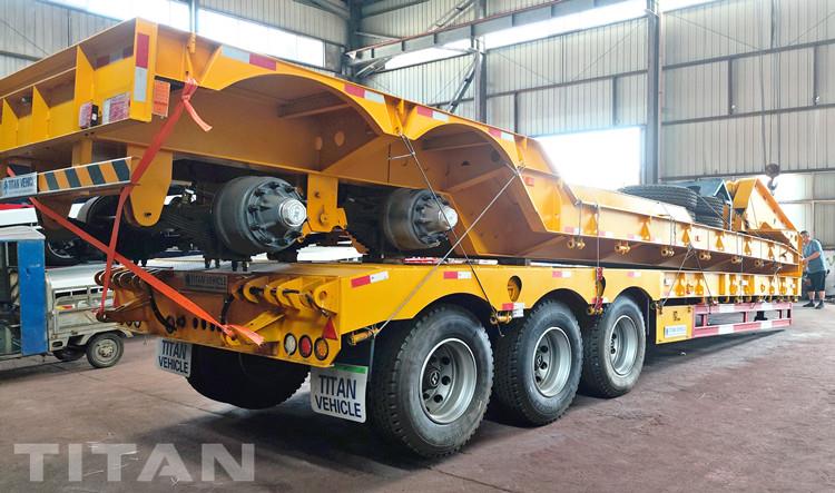 80 Ton Lowbed Trailer | 2 Axle Detachable Gooseneck Trailer for Sale In Guyana