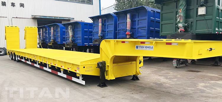 3 axle semi lowbed trailer