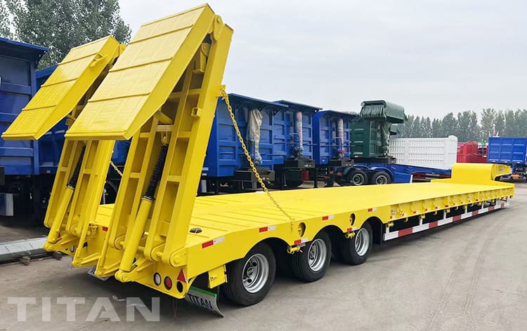 3 axle semi lowbed trailer