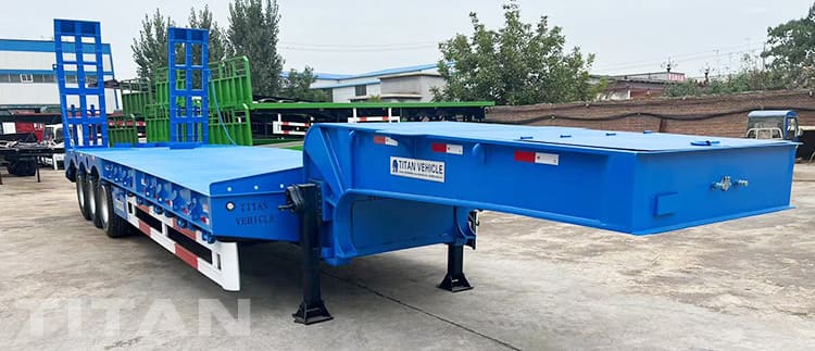 60 Ton 3 Axle Lowbed Truck Trailer for Sale in East Timor