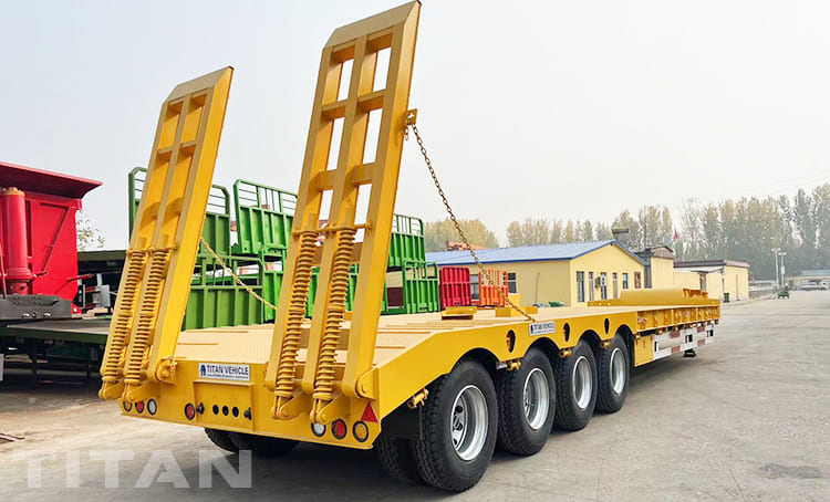80 Ton 4 Axle Low Bed Trailer for Sale in United Arab Emirates