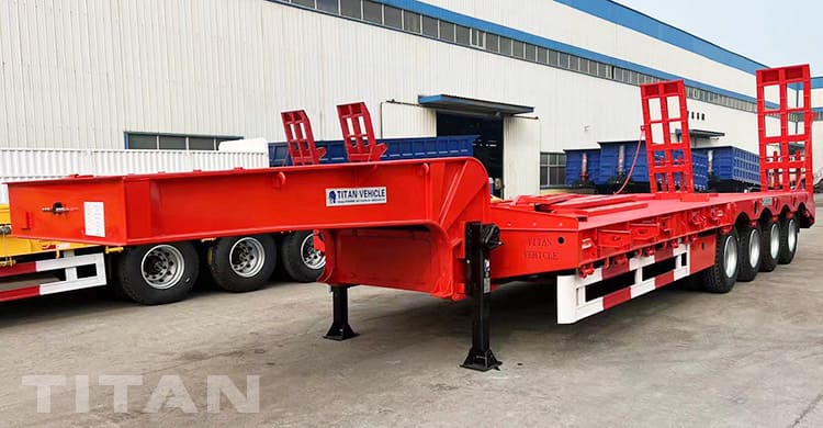 100 Ton 4 Axle Low Bed Trailer will be sent to Kenya
