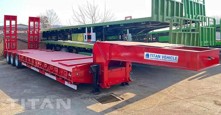 120 Ton 3 Line 6 Axle Low Bed Truck Trailer for Sale in Mali