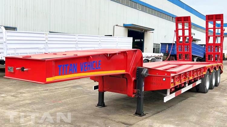 3 Axle 60 Ton Low Bed Trailer for Sale In Tanzania