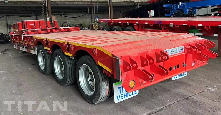 3 Axle 60 Ton Low Bed Trailer for Sale In Tanzania