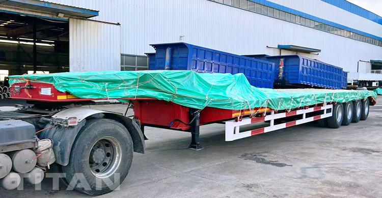 4 Axle Lowbed Trailer Truck for Sale in Malawi