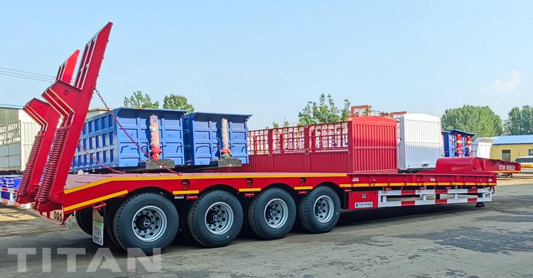 4 Axle Lowbed Trailer Truck for Sale in Malawi