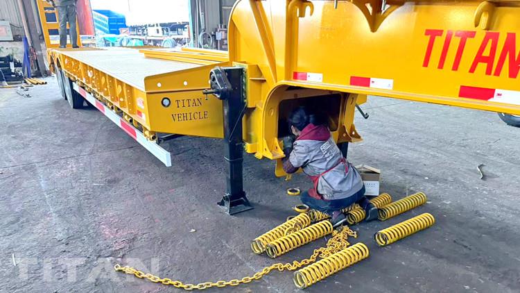 45 Ton 2 Axle Low Bed Truck Trailer for Sale in Madagascar
