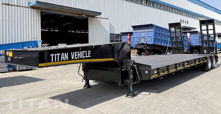 2 Axle Low Bed Trailer Price in Indonesia