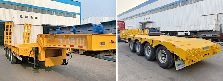 4 Axle 100 Ton Lowbed Trailer for Sale in Ghana