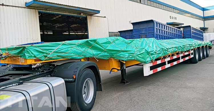 4 Axle 100 Ton Lowbed Trailer for Sale in Ghana