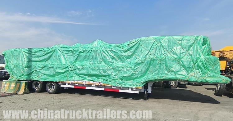 Lightweight 3 Axle 50 Ton Lowbed Trailer will be sent to Tanzania