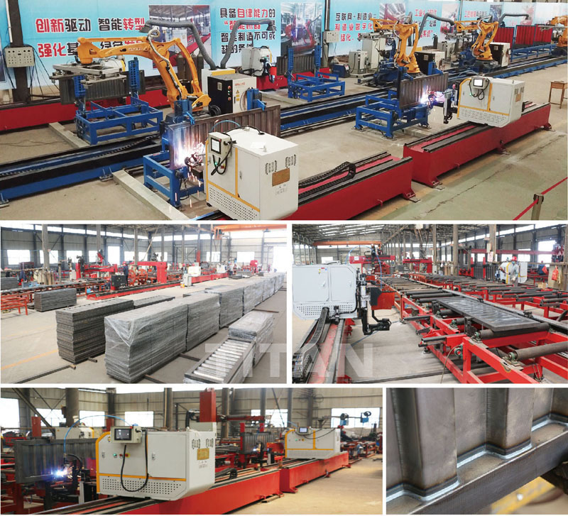Corrugated plate unmanned production line