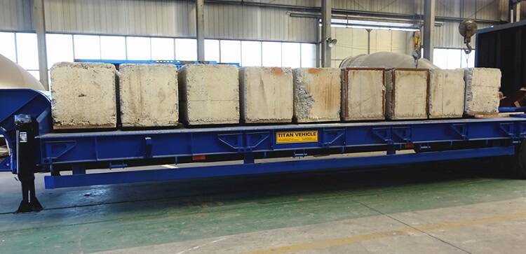 100T Lowbed for Sale 4 Axle semi low bed trailer