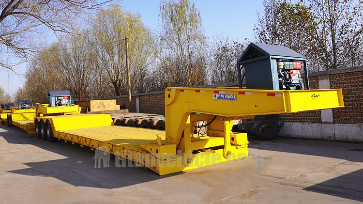 3 Axle 60 Ton Removable Gooseneck Trailer
