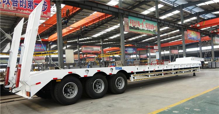 80 Tons Drop Deck Trailer | Lowbed Semi Trailer for Sale