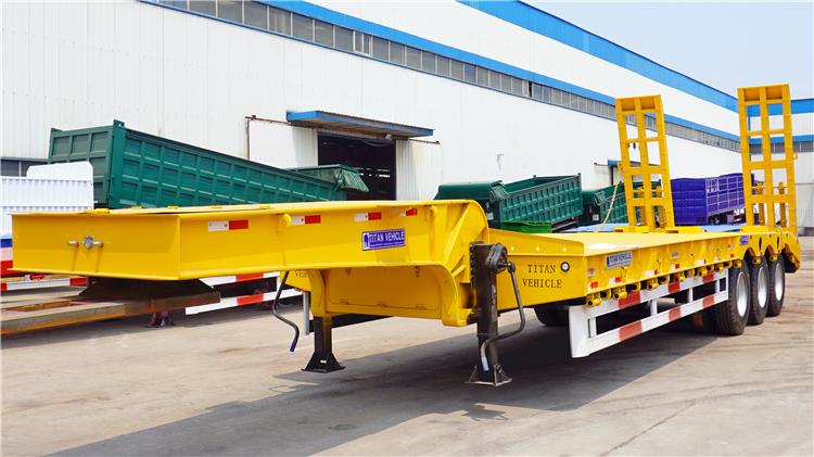 Low Bed Truck Price | Tri Axle Low Bed Semi Trailer for Sale