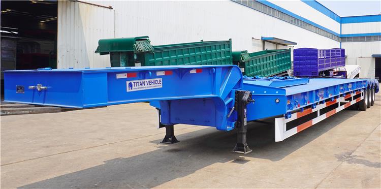 Tri Axle Lowboy Semi Trailers for Sale | Lowboy Trailer Manufacturers